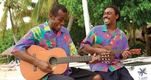 Enjoy traditional Fijian entertainment on Castaway Island during you next Trips to Fiji.