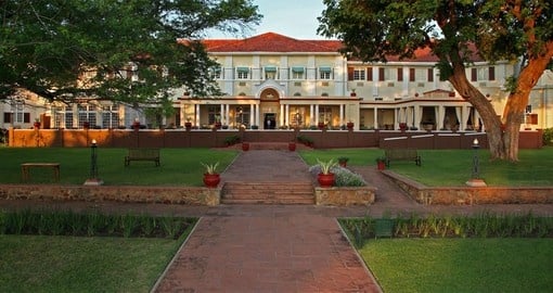 Experience all the amazing amenities of the Victoria Falls Hotel during your next Zimbabwe vacations.