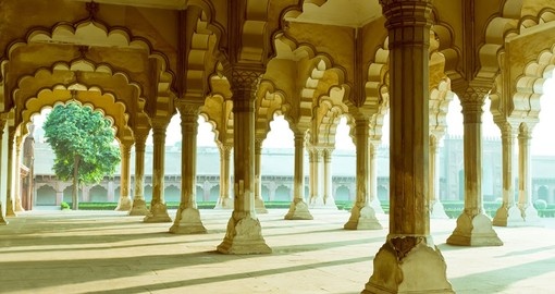 Pillars at Agra Fort, Agra