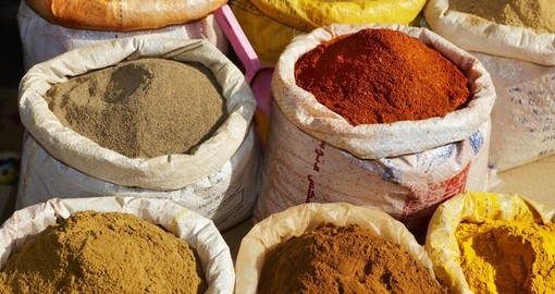 Spices in Marrakesh Old Medina