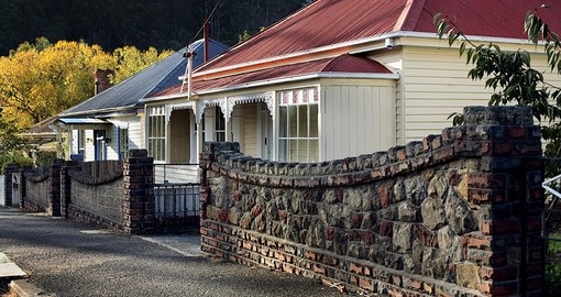 Beautiful old timber weatherboard homes are common in Hobart