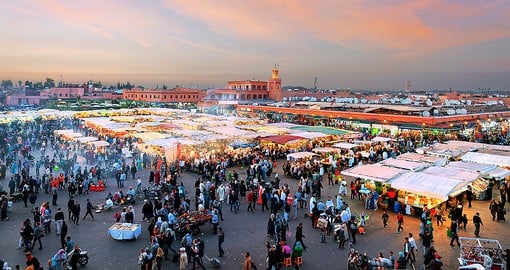 In Marrakesh's media, is the city's main square and marketplace