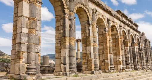 Volubilis, a decaying Roman city in Morocco