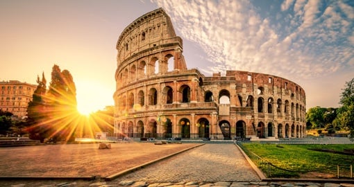 Marvel at the ancient Colosseum in Rome on your trip to Italy