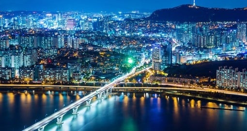 Seoul at night