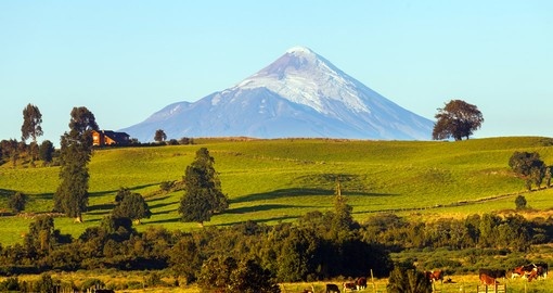 See almost symmetrical Osorno Volcano on your Chile Vacation