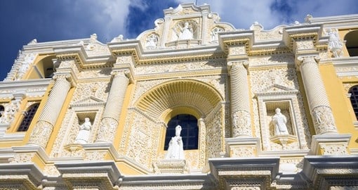 An iconic Antigua location, La Merced Church, is a must during your Guatemala Vacation