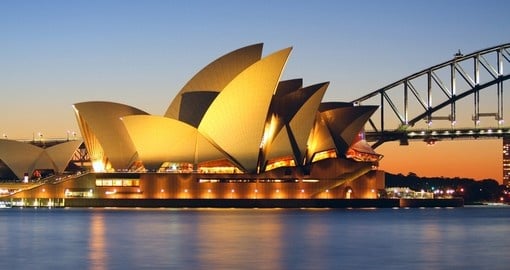 Start your trip to Australia with a visit to the iconic Sydney Opera House