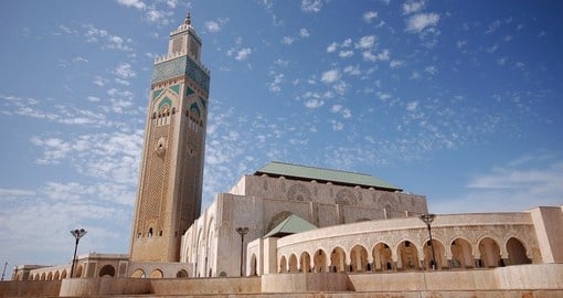 Visit the mosque of Hassan II in Casablanca during your next Morocco vacations.