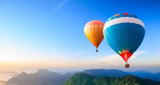 A 60 minute hot air balloon ride above Cairns gives a different perspective to your Australia vacation