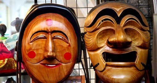 Wooden Hahoe mask