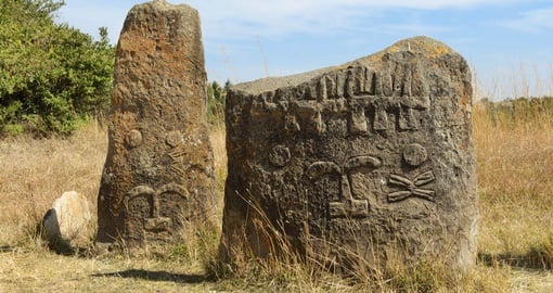 Discover archaeological site of Tiya on your next trip to Ethiopia.