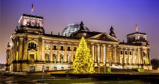 A visit to the Reichstag in Berlin at Christmas is a great thing to do in Germany