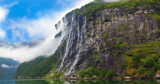 Seven Sisters Waterfalls in Geiranger