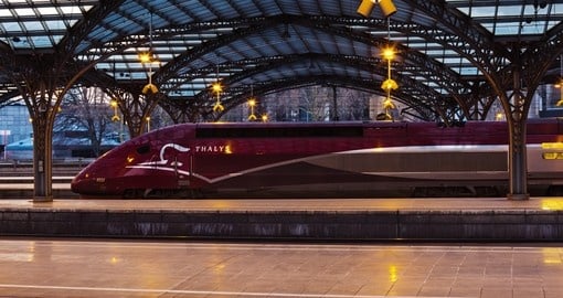 The famous Thalys train in Cologne