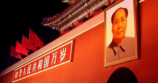 Portrait of Chairman Mao from Tiananmen Gate