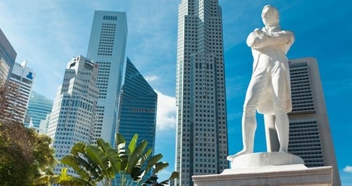 Sir Stamford Raffles who founded Singapore