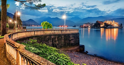 Relax by the water in the coastal town of Stresa, sitting along Lake Maggiore