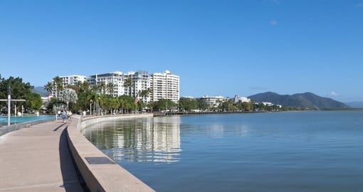 The Esplanade view in Cairns - a great spot to hang out on Australia vacations.