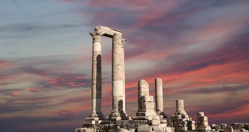 The Temple of Hercules is the most significant Roman structure in Amman