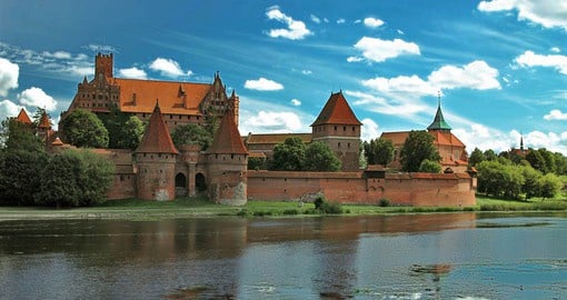 Malbork is the most complete and elaborate example of a Gothic brick-built castle