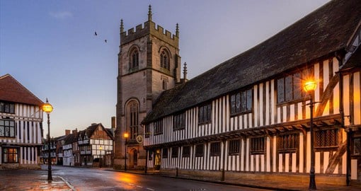 In 1571 a seven-year-old boy called William Shakespeare started going to school at Stratford’s Guildhall