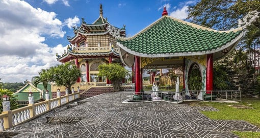 Take a tour of a beautifully crafted Taoist temple located in the Philippines on one of your Philippine Tours