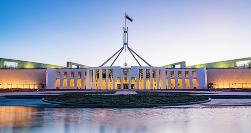 Explore Australian Parliament House in Canberra on your next Australia vacations.