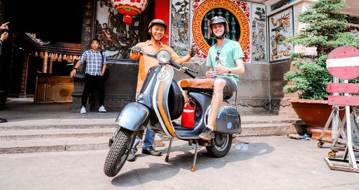 Discover Saigon on a classic Vespa