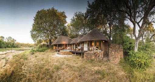 The elegant Dulini Lodge sits in a tranquil ravine surrounded by Ebony and Leadwood trees