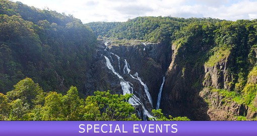 Head deep into the rainforest to journey to the village and surroundings of Kuranda, known for lush green forestry and stunning waterfalls