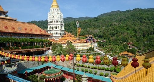 Visit one of the largest Buddhist temples in Malaysia and stand above the city of Air Itam on one of your Malaysia Tours
