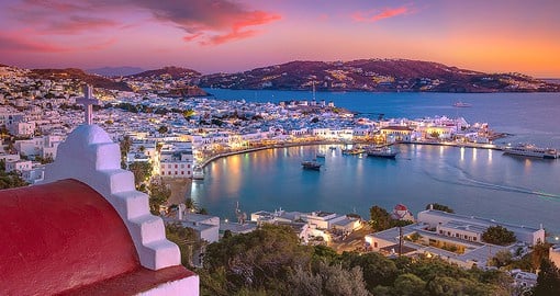 Mykonos Port, Cyclades islands, Greece