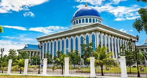Stop to appreciate the vibrant buildings of Brunei