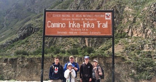 Starting the Inca trail