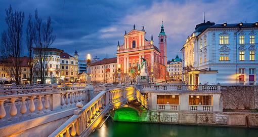 Slovenia's capital and largest city, Ljubljana was founded in the 12th-century