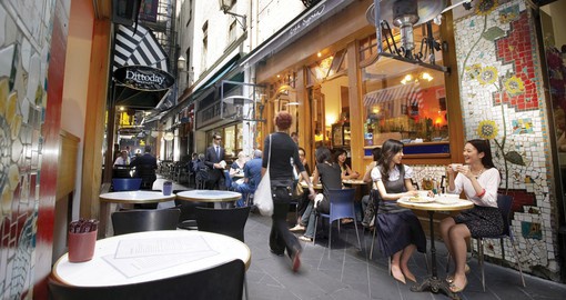 Explore Melbourne's laneways, full of cozy cafes and boutiques on your next trip