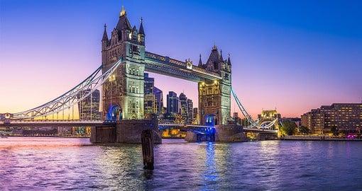 Built between 1886 and 1894, Tower Bridge is one of London's most iconic landmarks