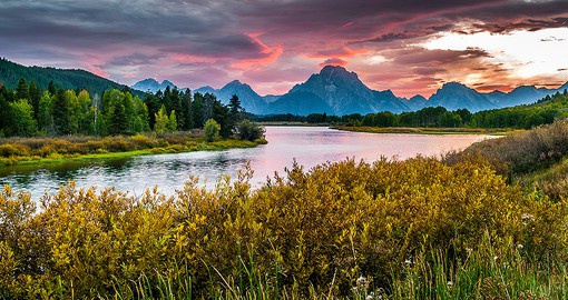 The Grand Tetons are the youngest range in the Rocky Mountains