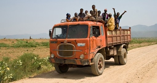 Public transportation in rural Ethiopia