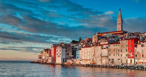 A fishing town on the Adriatic Sea, Rovinj was part of the  Byzantine Empire