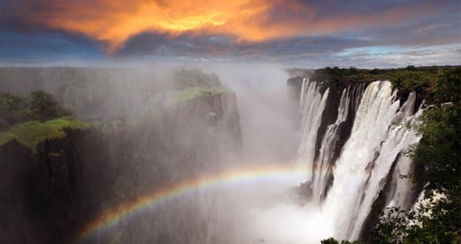 Victoria Falls one of Africa's greatest attractions and one of the most spectacular waterfalls in the world