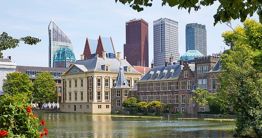 Skate, sail, or stroll by the Hofvijver (Court Pond), a man-made body of water central to The Hague
