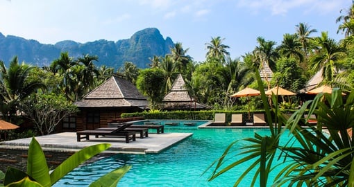 Resort pool in Thailand