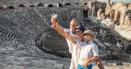 Selfie at Roman Ruins