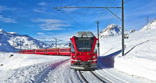 Travel on Switzerland's famed mountain trains