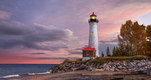 The Crisp Point Lighthouse, Lake Superior, Upper Peninsula, Michigan
