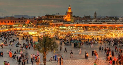Unesco recognised Djemaa El Fna is at the centre of Marrakech