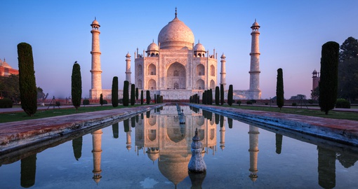 Visit the Taj Mahal  on Splendours of India