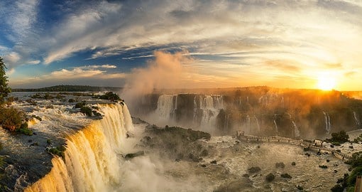 Iguassu Falls is the  largest waterfall system in the world
